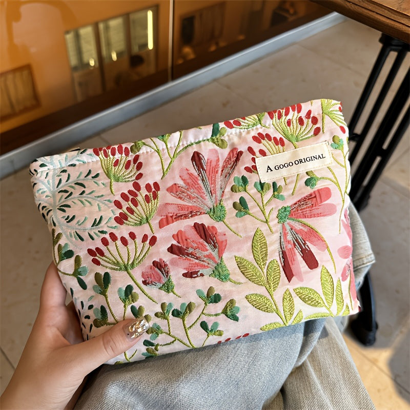Vintage Blomst Brodert Veske