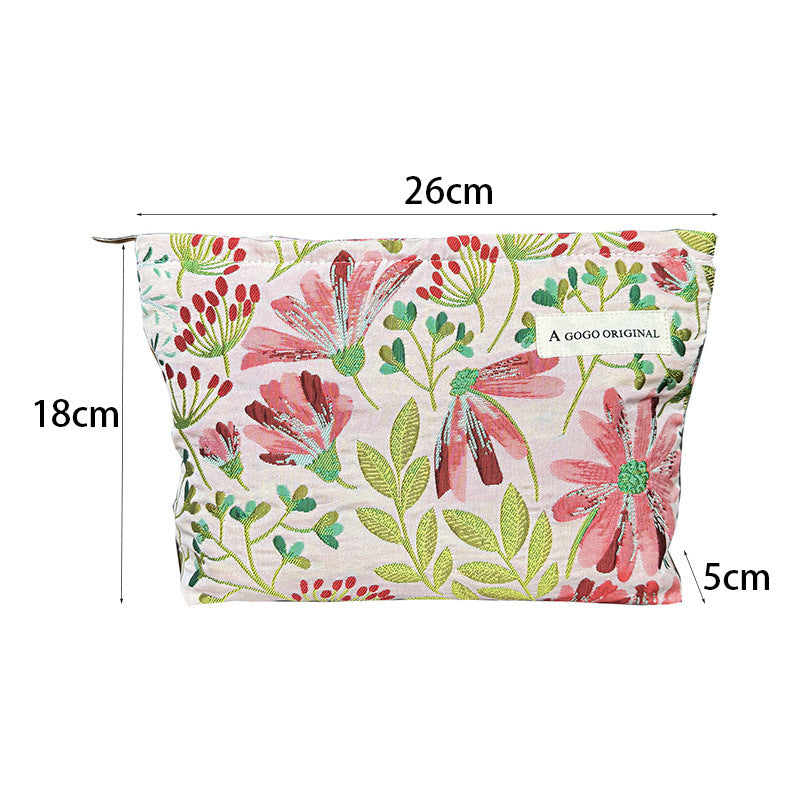 Vintage Blomst Brodert Veske