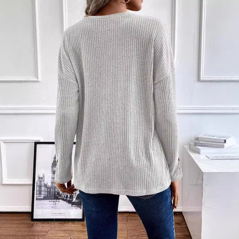 Ensfarget Uformelt Sweatshirt