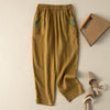 【Bomull Og Lin】 Vintage Fritids Bukser