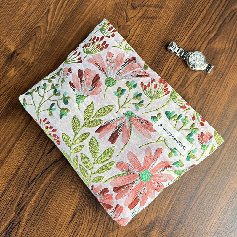 Vintage Blomst Brodert Veske
