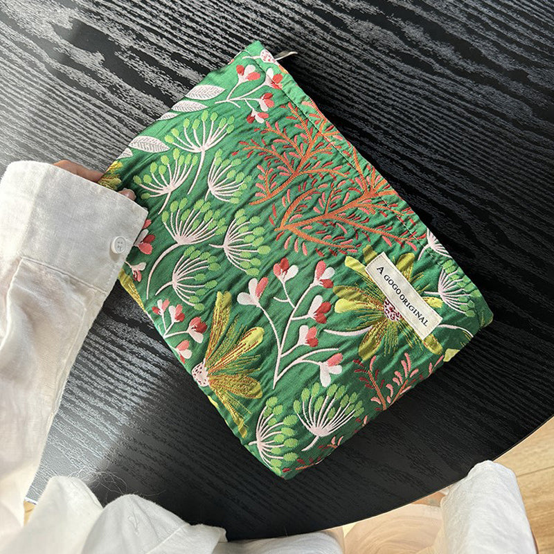 Vintage Blomst Brodert Veske