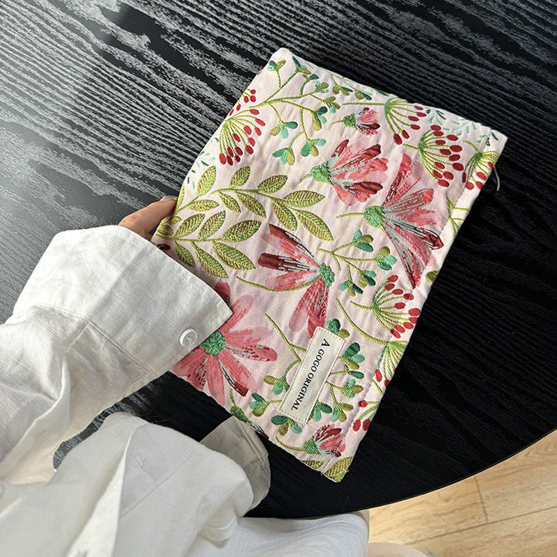 Vintage Blomst Brodert Veske