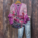 Vintage Uformelt Bluse