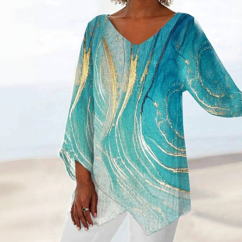 Uregelmessig Gradient Bluse