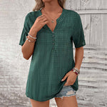 Vintage Rutete Bluse