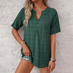 Vintage Rutete Bluse