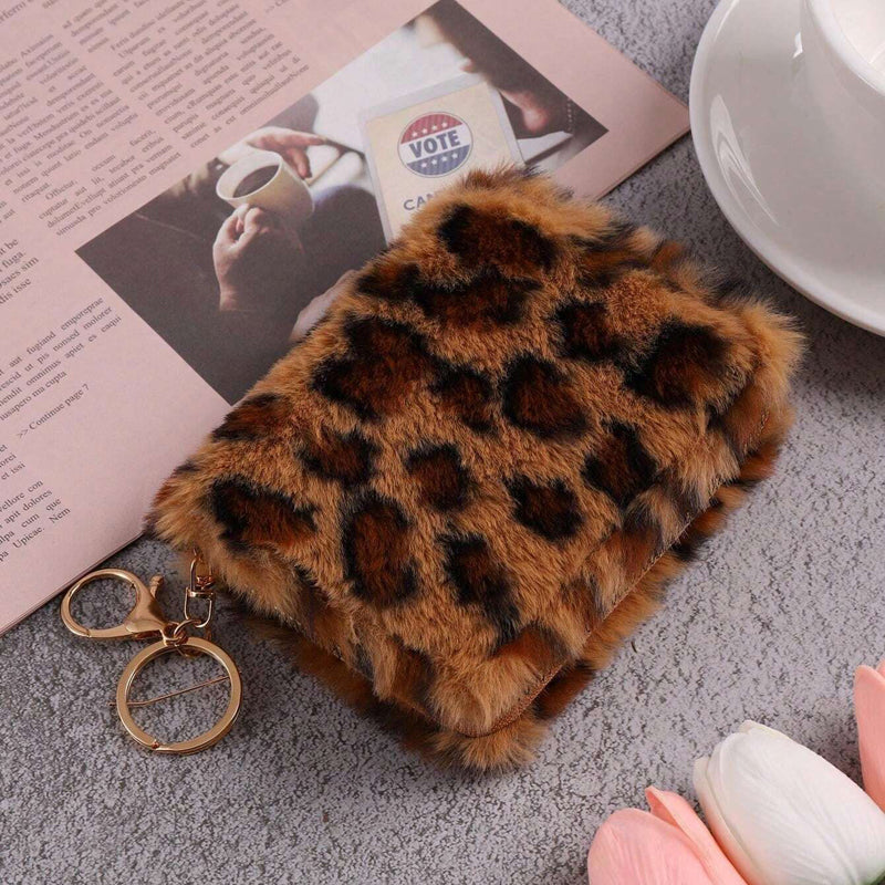 Vintage Leopardtrykk Myntpung