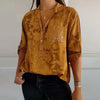 Vintage Trykket Bluse