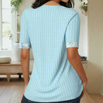 Elegant Lappeteppe Bluse