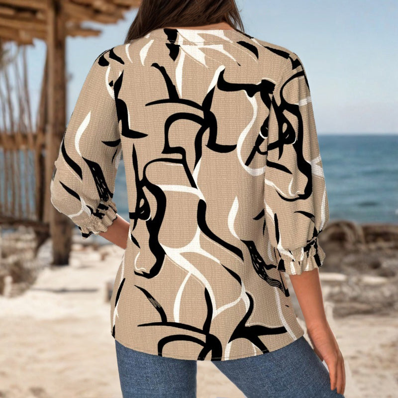 Vintage Uformelt Bluse