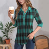 【Lange Ermer】Vintage Rutete Bluse