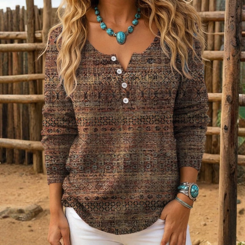 Vintage Uformelt Bluse