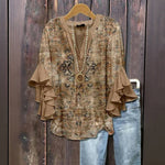 Vintage Uformelt Bluse