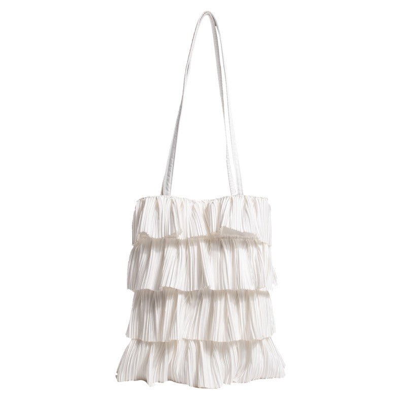 Elegant Ensfarget Veske