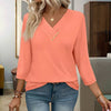 Uformelt Ensfarget Bluse