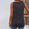 Vintage Tanktopp Med Blomstertrykk