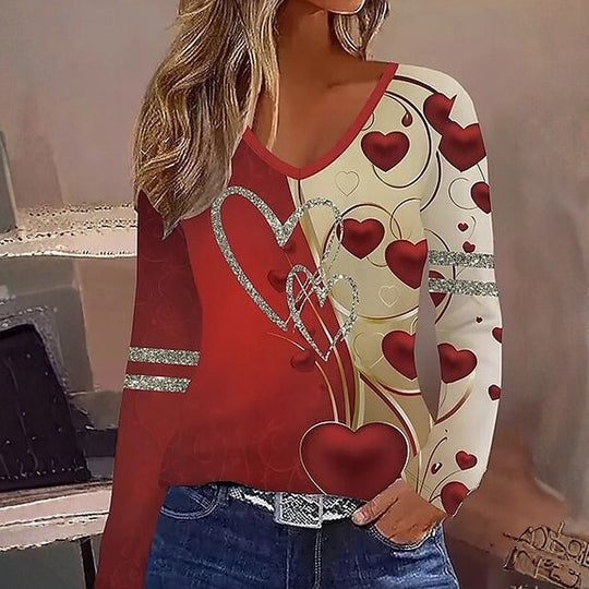 Vintage Kariertes Lässiges T-Shirt