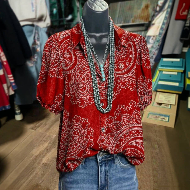 Vintage Uformelt Bluse