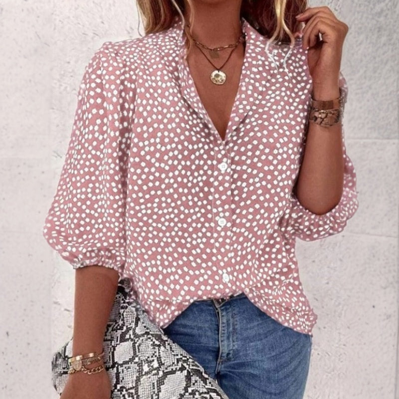 Vintage Prikker Bluse