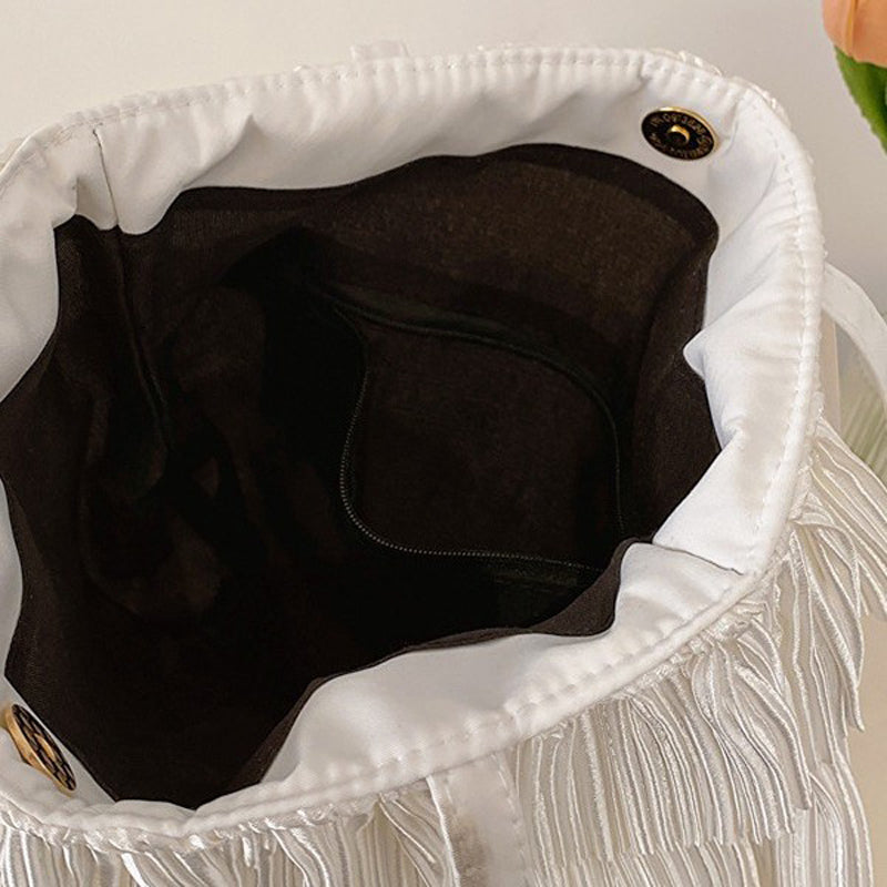 Elegant Ensfarget Veske