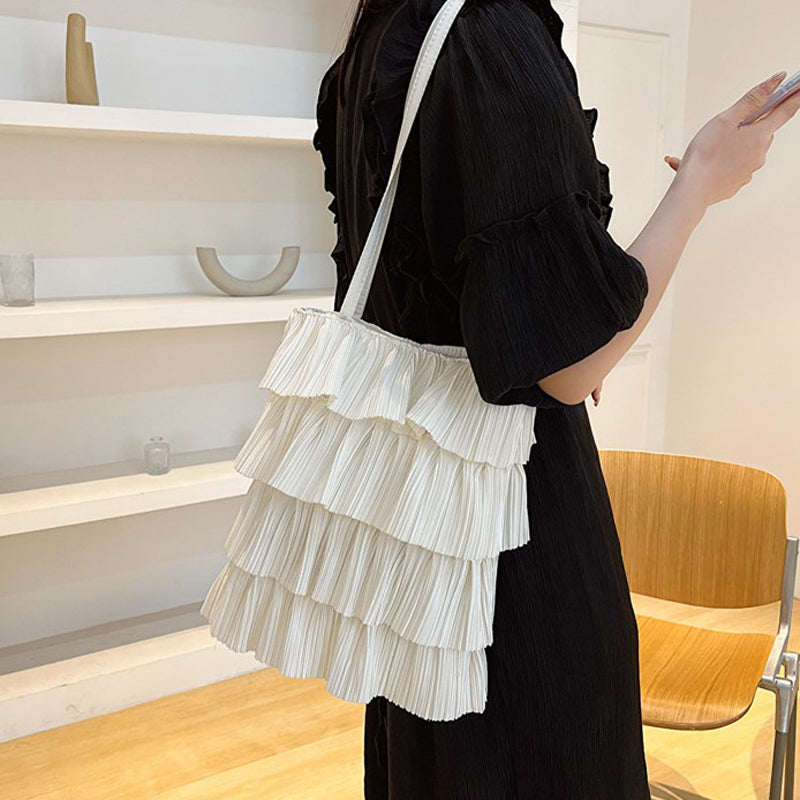 Elegant Ensfarget Veske