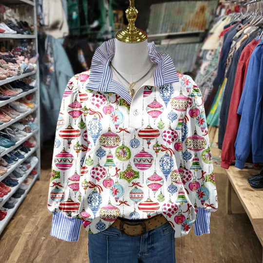 Vintage Bluse Mit Farbverlauf