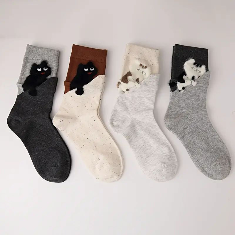 Sokker Med Tegneserie Katt