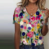 Fargerik Bluse Med Blomstertrykk