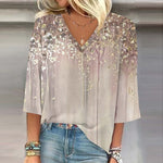 Vintage Gradient Bluse