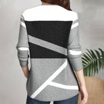 【Lange Ermer】Fargeblokk Uformelt Bluse