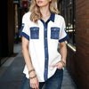 Uformell Lappeteppe Bluse