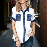 Uformell Lappeteppe Bluse