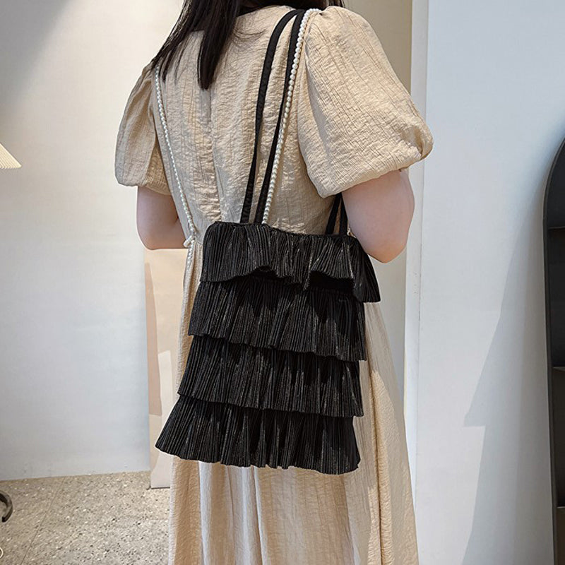 Elegant Ensfarget Veske