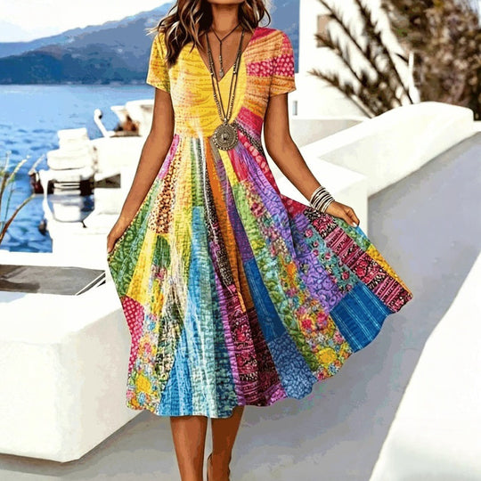 Bluse Mit Herz- Und Blumendruck