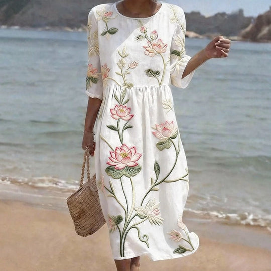 Bluse Mit Herz- Und Blumendruck