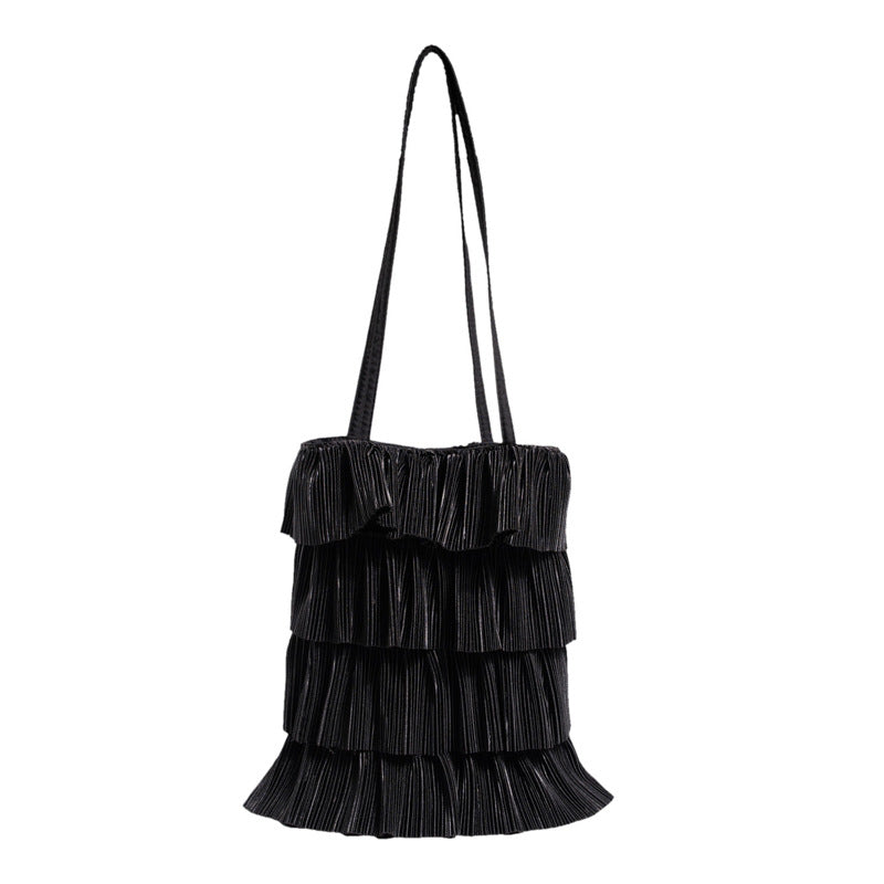 Elegant Ensfarget Veske