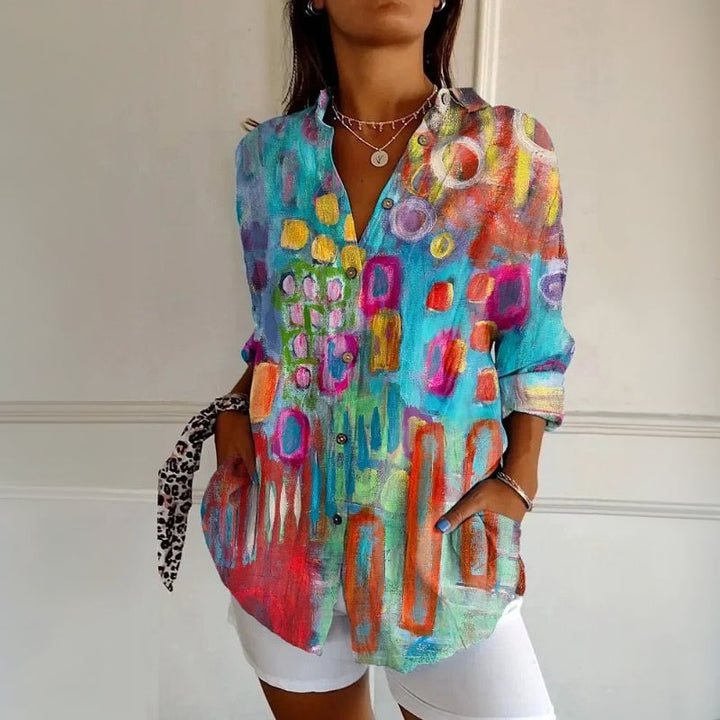 Vintage T-Shirt Mit Blumendruck
