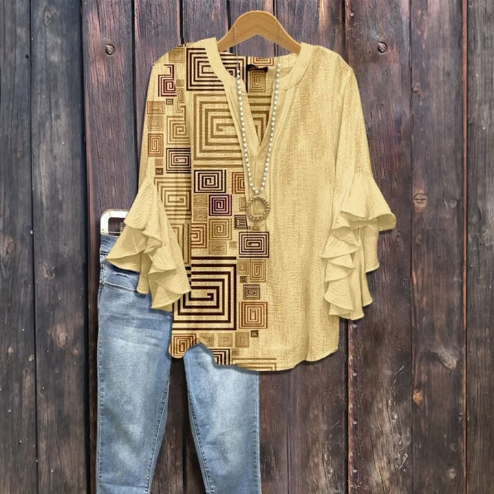 Vintage T-Shirt Mit Blumendruck