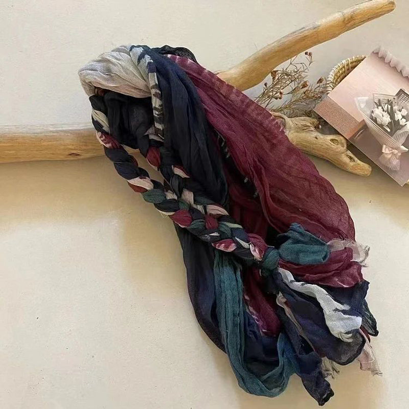 Kreativt Fargeblokk Skjerf