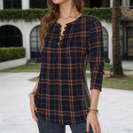 【Lange Ermer】Vintage Rutete Bluse