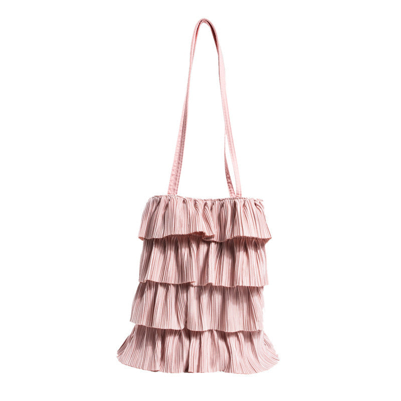 Elegant Ensfarget Veske