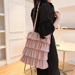 Elegant Ensfarget Veske