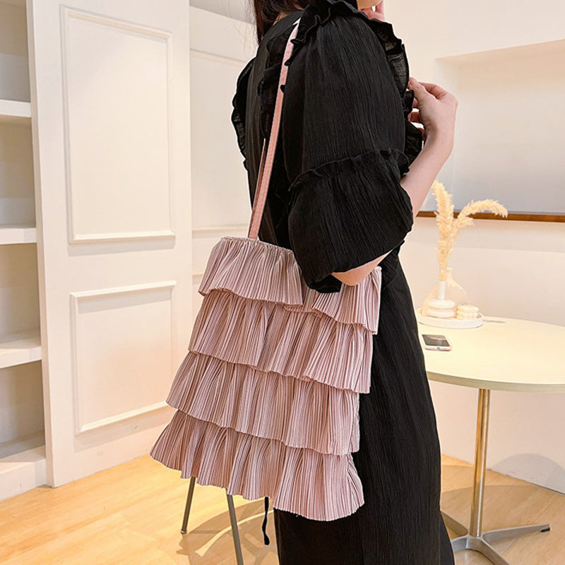 Elegant Ensfarget Veske