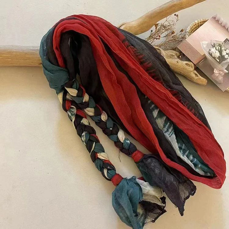 Kreativt Fargeblokk Skjerf