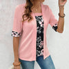 Elegant Bluse Med Blomster Mønster