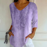 Vintage Uformelt Bluse
