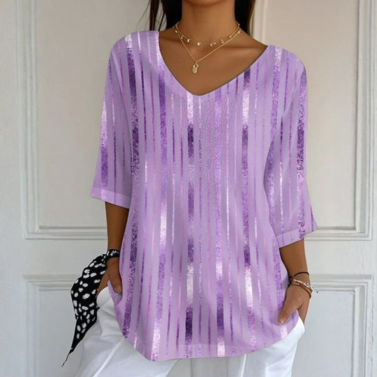 Vintage Bluse Mit Farbverlauf