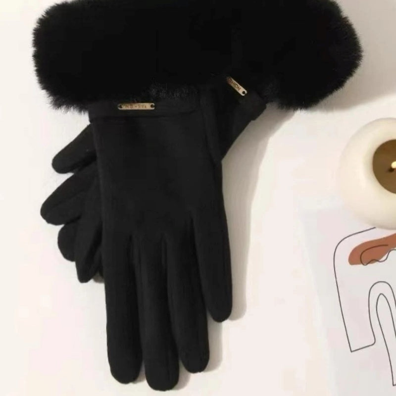 Ensfargede Varme Hansker