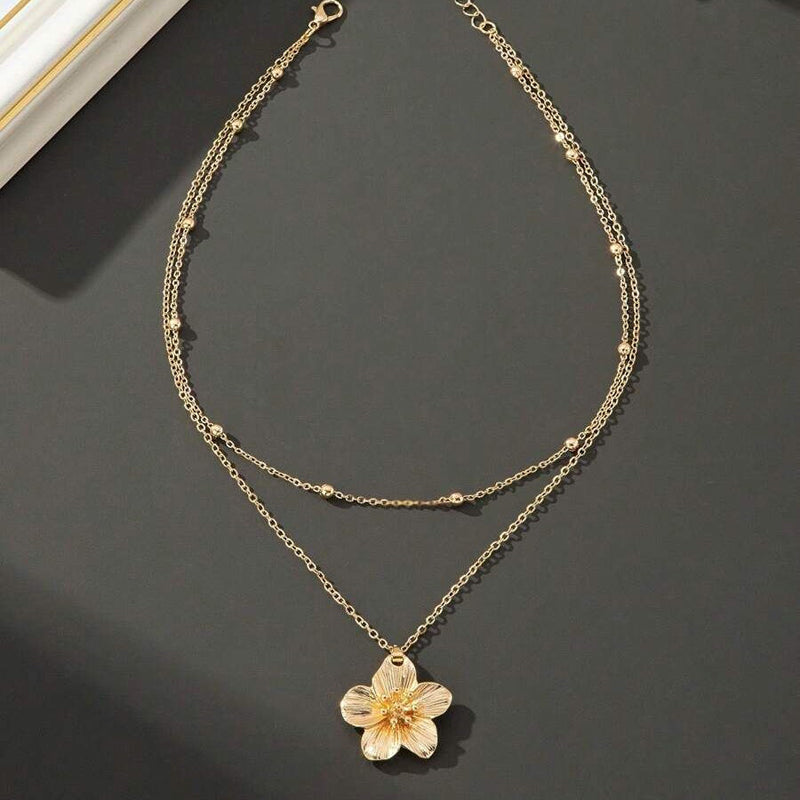 Halskjede Med Blomster Anheng